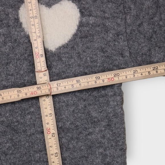 Madewell Heart Dot Balloon-Sleeve Pullover Alpaca Wool Sweater Womens Size XXS - Picture 8 of 13